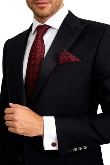 Set 3 piezas corbata pañuelo gemelos modelo Alex