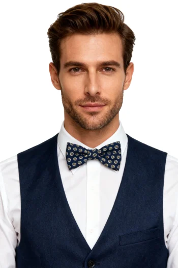 Pajarita diseño unico azul marino modelo Carlos